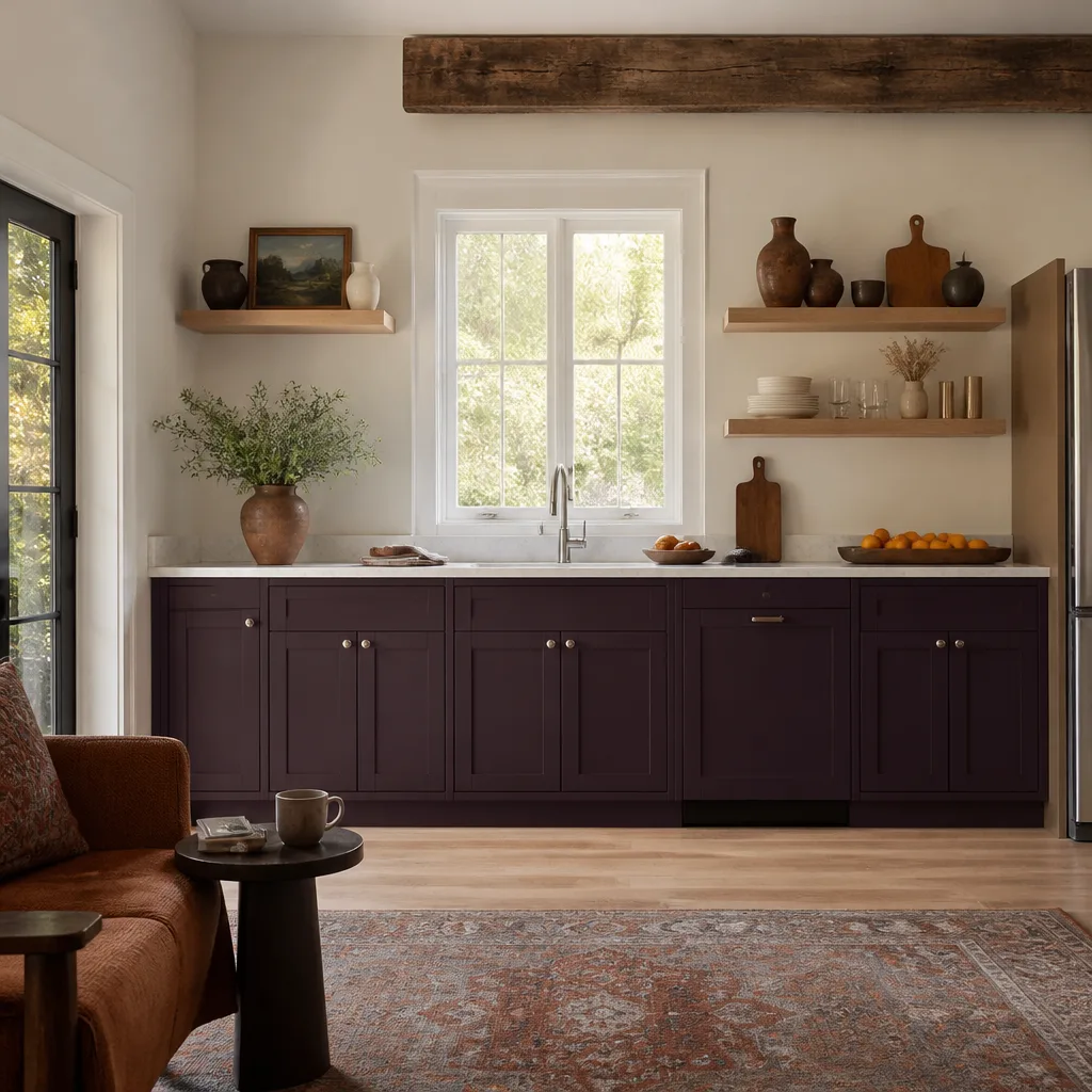 A kitchenette inside a converted garage